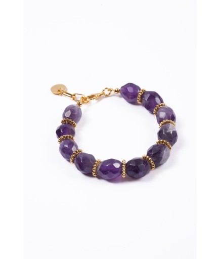 Ametist Özel Kesim Doğal Taş Bileklik